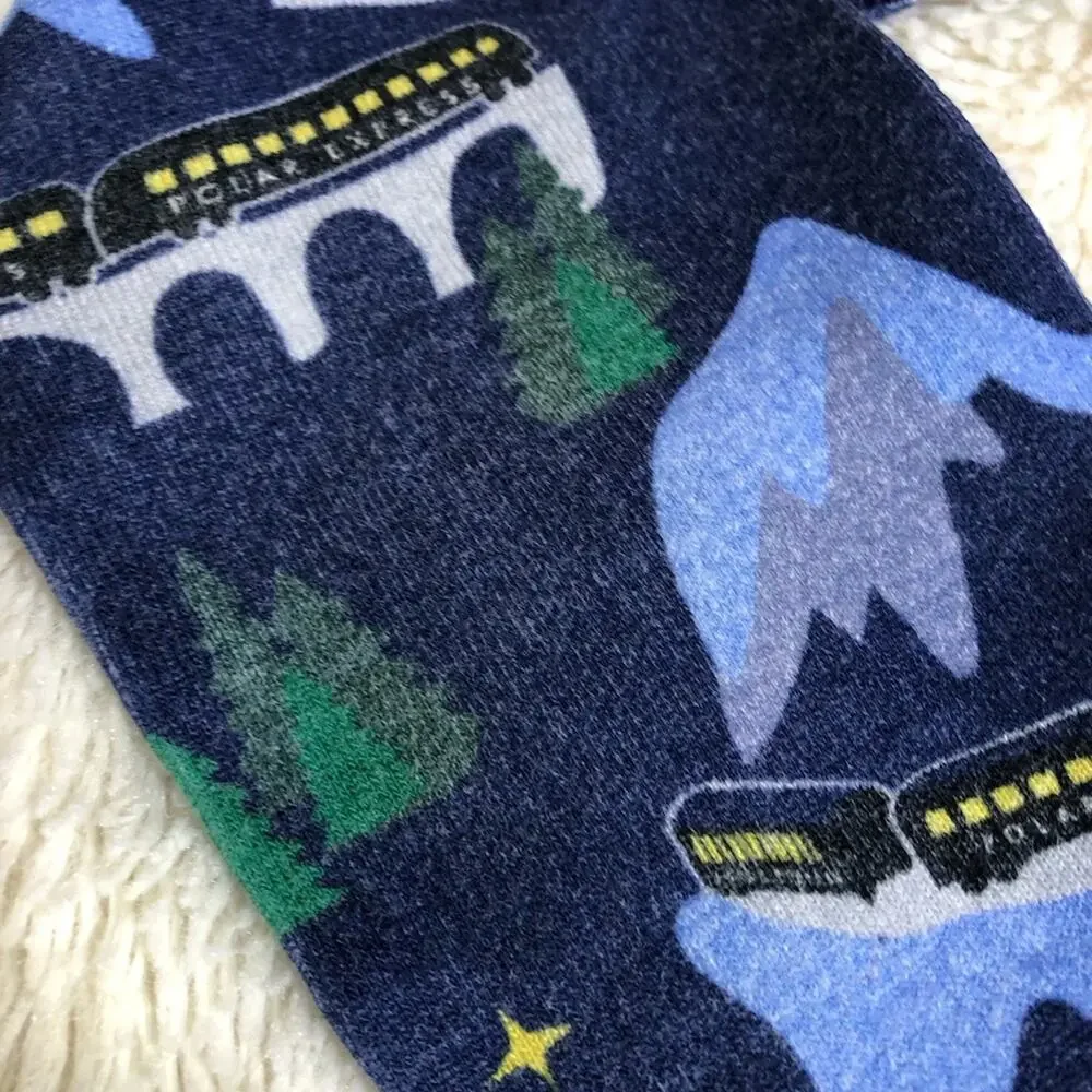 Hanna Andersson Polar Express Christmas blue train pajama set size 150 or US 12